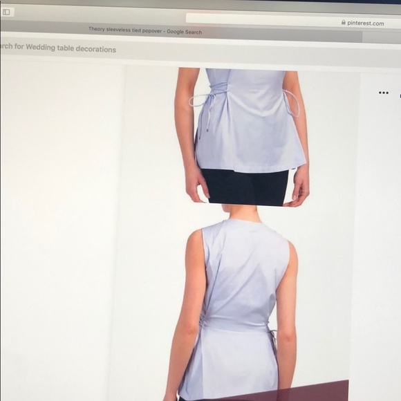 Brand new Theory Cahiway white sleeveless top - Picture 2 of 5